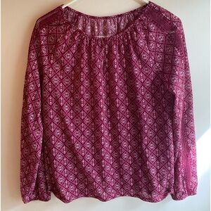 St. John’s Bay S Cranberry Blouse